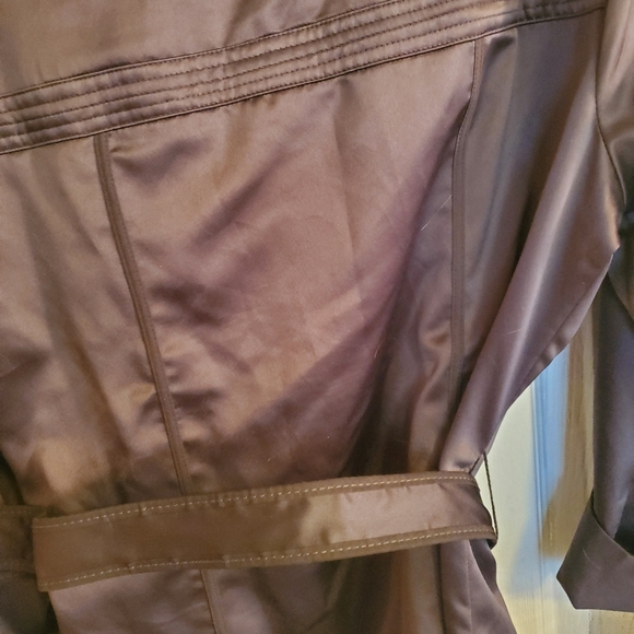 Worthington Slate Gray Blouse With Belt S Lg - Picture 10 of 11